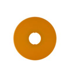 HW 22mm naamplaat blanco geel 80mm