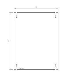 Montageplaat voor QL/QV67 AISI316L