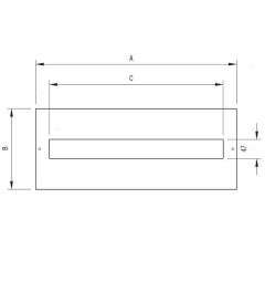 Paneel voor QM kast B.499mm H.149mm AISI304L open