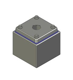 HD Drukknopkast 90mm 90mm D.85mm 1 gat M22