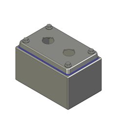 HD Drukknopkast 90mm 140mm D.85mm 2 gaten M22