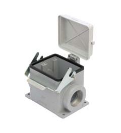 Opbouwhuis+deksel JEI-Type, 1 beugel, 2xM40, 77.62