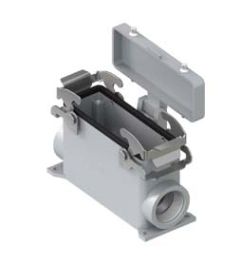 Opbouwhuis+deksel hoog V-Type, 2 beugels, 2xM25, 104.27