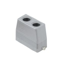 Stekkerhuis recht hoog C-Type, 2 nokken, 2xM20, 57.27