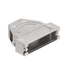 Stekkerhuis recht/haaks voor 25P D-SUB, M3 schroefbev.