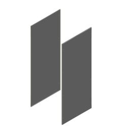 MX set (2st) zijpanelen D.818mm H.1827mm AISI304L