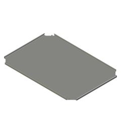 Bodemplaat voor sokkel B.600 mm D.800mmAISI304L