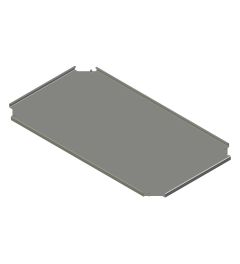 Bodemplaat voor sokkel B.800 mm D.500mmAISI304L