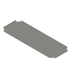 Bodemplaat voor sokkel B.1000 mm D.400mmAISI304L