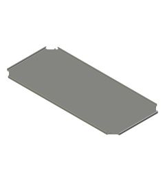 Bodemplaat voor sokkel B.1000 mm D.500mmAISI304L