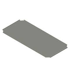 Bodemplaat voor sokkel B.1200 mm D.600mmAISI304L