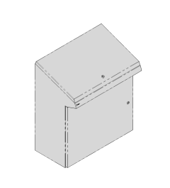 QP lessenaar 1 deur B.800mm H.950mm D.400mm
