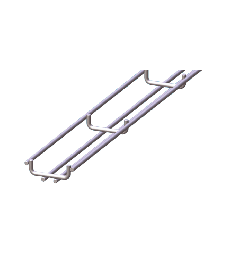 Cable trays compact SS AISI304 9x23x3000mm-Ø3mm