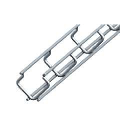 Cable trays compact SS AISI304 20x20x2000mm-Ø4mm