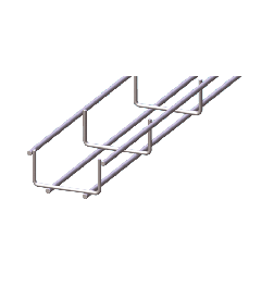 Cable trays compact SS AISI304 30x50x3000mm-Ø4mm