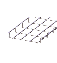 Cable trays compact SS AISI304 30x250x3000mm-Ø5mm