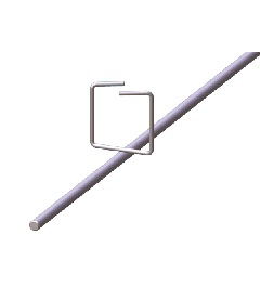 Draadgoot enkelvoudig RVS AISI316 27x27x3000mm-Ø5mm