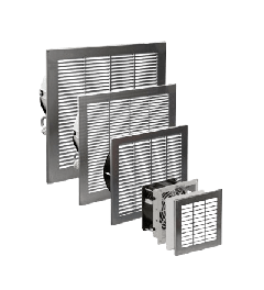 KV Schakelkastventilator 13W, 24VDC ABS + AISI304L IP54