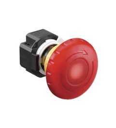 XA1E noodstop + led 16mm gemonitord 4NC rood