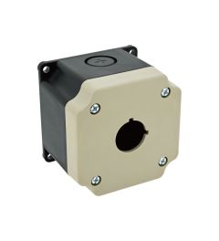 YB Drukknopkast 1 gat 76mm 76mm D.59,5mm grijs