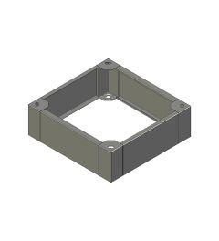 ZX sokkel B.600mm D.600mm H.200mm AISI304L (MX serie)