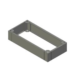 ZX sokkel B.1000mm D.500mm H.200mm AISI304L (MX serie)