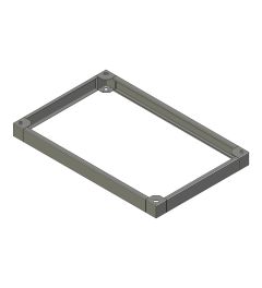 ZX sokkel B.1200mm D.800mm H.100mm AISI304L (MX serie)