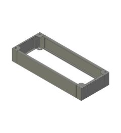 ZX sokkel B.1200mm D.500mm H.200mm AISI304L (MX serie)