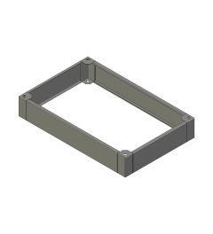 ZX sokkel B.1200mm D.800mm H.200mm AISI304L (MX serie)