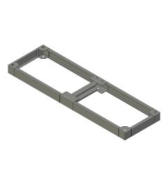 ZX sokkel B.1600mm D.500mm H.100mm AISI304L (MX serie)