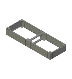 ZX sokkel B.1600mm D.600mm H.200mm AISI304L (MX serie)