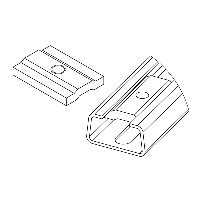 SCMC30 C-rail mounting for multi clamp 30mm C-rail M8