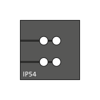KT 4/ø3 kabel tule, klein, 4x3mm, zwart