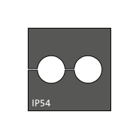 KT 2/ø7 kabel tule, klein, 2x7mm, zwart