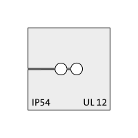 KT 2/ø3 kabel tule, klein, 2x3mm, grijs