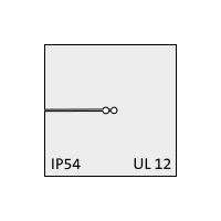 KT 2/ø1 kabel tule, klein, 2x1mm, grijs