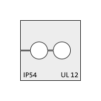 KT 2/ø6 kabel tule, klein, 2x6mm, grijs