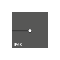 KT 2 kabel tule, klein, 2-3mm, zwart