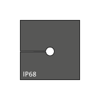 KT 3 kabel tule, klein, 3-4mm, zwart