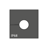 KT 7 kabel tule, klein, 7-8mm, zwart