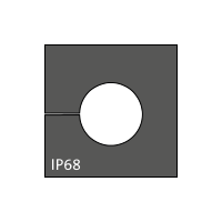 KT 10 kabel tule, klein, 10-11mm, zwart