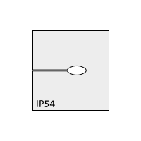 QT Tele QUICK cable grommet, telephone cable, gray