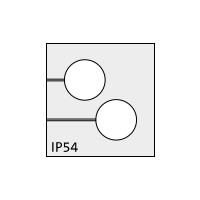 QT 2/6,5 QUICK cable grommet, 2x6.5mm, gray