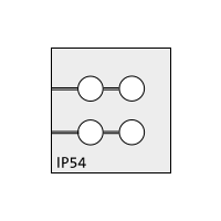 QT 4/4 QUICK cable grommet, 4x4mm, gray