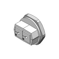 KVT 50-2 split cable gland M50, screw nut, gray