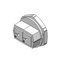 KVT 50-2+SUB-D25 split cable gland M50, screw nut, gray