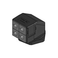 KVT 50/4-W90 90° split cable gland M50, screw nut, black