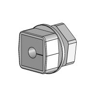 QVT 20 grijs QUICK wartel, 2 delen, met moer, M20