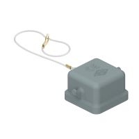 Deksel CKH-Type, 2 nokken, rubber, lus, 21.21