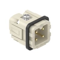 Binnenwerk Schroef Goud 3P+A, A10, 250V, 21.21, Male